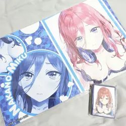Playmat & Sleeves Miku Nakano YuGiOh Pokemon Card Compatible 60 - Image 1