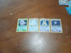 Pokemon Wizards Card Lot Dark Weezing Chansey Alakazam Haunter 4 Cards - Image 1