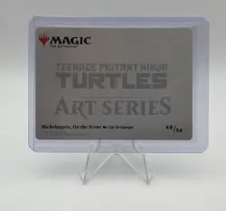Michelangelo, On the Scene (Gold Stamped) 49/54 Art Card MTG Ninja Turtles - Image 2