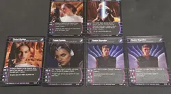 Star Wars TCG Padme + Anakin Card Lot Foil Sith Rising WOTC 2002 - Image 1