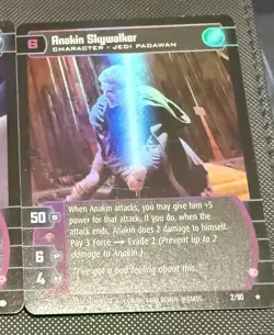 Star Wars TCG Padme + Anakin Card Lot Foil Sith Rising WOTC 2002 - Image 2