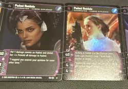 Star Wars TCG Padme + Anakin Card Lot Foil Sith Rising WOTC 2002 - Image 4