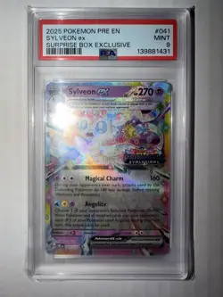 Pokemon Sylveon Ex 041/131 SURPRISE BOX EXCLUSIVE PROMO Card *MINT PSA 9* - Image 1