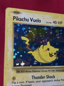 Pikachu Veulo Holo Card Shiny TCG - Image 2