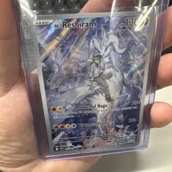 Pokemon N's Reshiram Illustration Rare Full Art Holo Card SV09 167/159 - Image 1