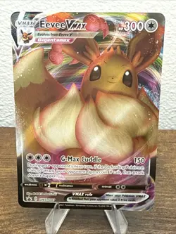 Pokemon Card TCG - Eevee VMAX SWSH087 Black Star Promo Shining Fates Near Mint - Image 1