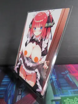 Nino Nakano Quintuplets Custom Art Card NM Anime Sexy Waifu Collectible - Image 2