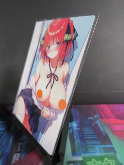 Nino Nakano Quintuplets Custom Art Card NM Anime Sexy Waifu Collectible - Image 2