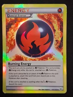 Pokemon Card Burning Energy #151 HOLO Pokemon BREAKthrough - Image 1