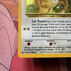Pokemon Meowth 10/53 Wotc Promo Holo Basic 50 MP/HP English Card - Image 4