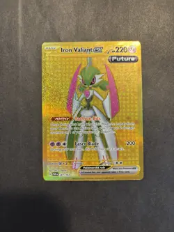 Iron Valiant ex 261/182 Paradox Rift Full Art Gold Secret Rare Pokemon Card New - Image 1