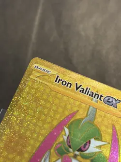 Iron Valiant ex 261/182 Paradox Rift Full Art Gold Secret Rare Pokemon Card New - Image 2