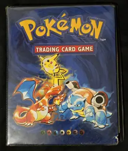 Pokemon TCG WOTC 1999 Base Set Trading Card Folder Binder 4 Pocket **DAMAGED** 742818083201 - Image 1