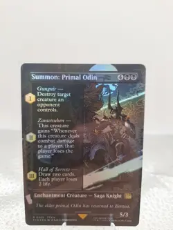 Summon: Primal Odin (Borderless) Final Fantasy Foil - Image 2