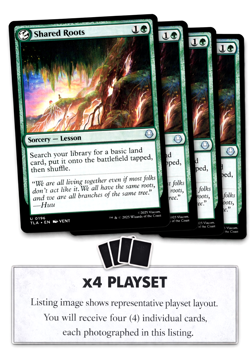 Shared Roots X4 [Avatar: The Last Airbender] MTG PLAYSET - TLA 0196 NM 🌳 - Image 1