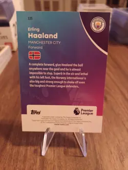 2025-26 Topps Chrome Premier League - Erling Haaland #125 - Image 2