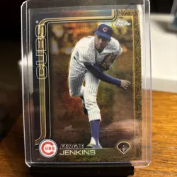 2025 Topps Gilded Collection Fergie Jenkins Chrome Gold #/99 Cubs - Image 2