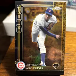 2025 Topps Gilded Collection Fergie Jenkins Chrome Gold #/99 Cubs - Image 4