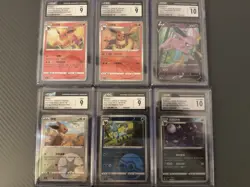 Pokemon EEVEELUTION CGC Graded lot Of 6 - Eevee Flareon Espeon Umbreon Glaceon - Image 1