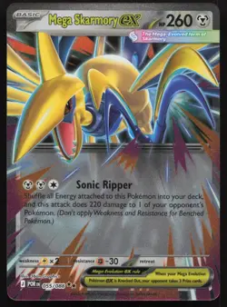 Mega Skarmory ex 055/088 ME03 Perfect Order Pokemon - NM - Image 1