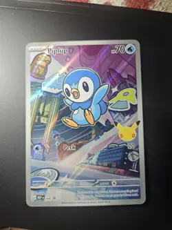 Pokemon TCG Piplup 042 Me: Mega Evolution Promo Holo Illustration Rare - Image 1