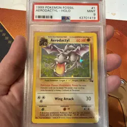 Complete Pokemon Fossil Holo Set Psa 9 Unlimited WOTC Graded Rare - Image 2