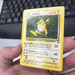 Pokemon TCG Raichu Base Set 2 16/130 Holo Rare - Image 3
