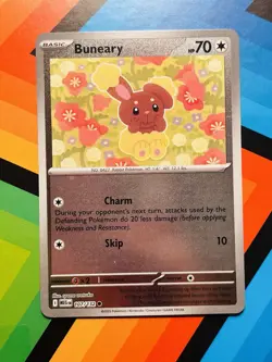 107/132 Buneary - ME01 Mega Evolution Reverse Holo NM Pokemon Fresh - Image 1