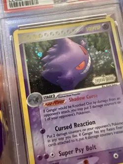 SWIRL PSA 2 2006 Pokemon EX Legend Maker Gengar STAMPED Reverse Holo Foil 5/92 - Image 3