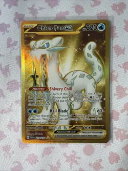 CHIEN-PAO ex 274/193 PALDEA EVOLVED Gold Secret Rare Full Art Pokemon - Image 1