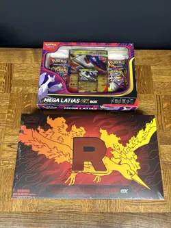 Pokemon 1X Team Rocket's Moltres ex UPC & 1X MEGA LATIAS Ex Factory Sealed. - Image 1