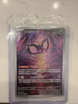 Pecharunt Stamped Promo #129 Shrouded Fable Pokemon Center ETB Gem Mint - Image 1