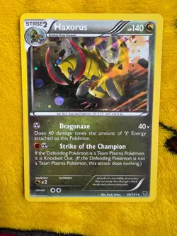 Haxorus 69/101 Cosmos Holo - Plasma Blast Black & White Holo Rare Pokemon TCG - Image 1