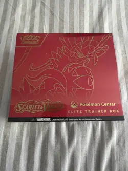Scarlet and Violet Base Koraidon Pokemon Center Elite Trainer Box ETB New Sealed - Image 1