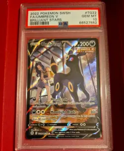 PSA 10 Umbreon V TG22/TG30 Brilliant Stars Alt Art Pokemon Card - Image 1