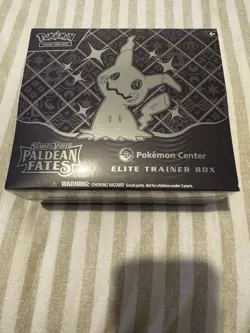 Pokemon Center Exclusive Paldean Fates ETB Elite Trainer Box New Sealed - Image 1