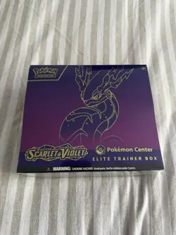 Scarlet And Violet Base Pokemon Center Elite Trainer Box ETB | Miraidon Sealed - Image 1