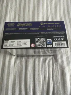 Scarlet And Violet Base Pokemon Center Elite Trainer Box ETB | Miraidon Sealed - Image 3