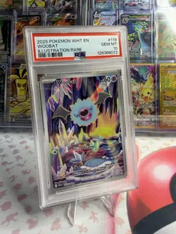 POKEMON WOOBAT IR 119/086 SV. WHITE FLARE PSA 10 GEM MT - Image 1