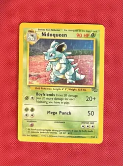 Pokemon Nidoqueen 07/64 Jungle Holo Rare English :Read Description - Image 1