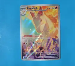 Rapidash 189/182 Illustration Rare holo Destined Rivals SV10 Pokemon 2025 - Image 2