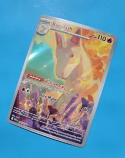 Rapidash 189/182 Illustration Rare holo Destined Rivals SV10 Pokemon 2025 - Image 3