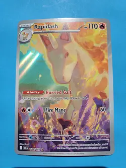 Rapidash 189/182 Illustration Rare holo Destined Rivals SV10 Pokemon 2025 - Image 5