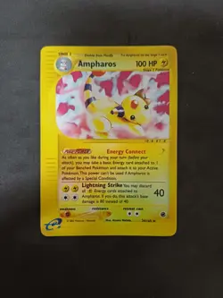 POKEMON - AMPHAROS RARE 34/165 Reverse Holo - Expedition - ENG - NM - Image 1