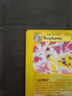 POKEMON - AMPHAROS RARE 34/165 Reverse Holo - Expedition - ENG - NM - Image 5