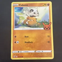 Cubone 069/163 Regular SWSH: Battle Styles Trick or Trade Stamped Pokemon 2021 - Image 1