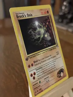 1st Ed. Brock’s Onix 21/132 & 69/132 Gym Hero’s Pokemon Vintage TCG - Image 3