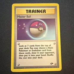 Pokemon TCG Master Ball #116/132 Trainer READ CCG Gym Challenge - - Image 1