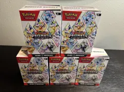 Pokemon TCG: S&V Prismatic Evolutions Booster Bundle (6pks) Factory Sealed x5 - Image 1
