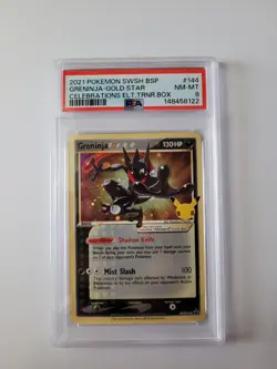 Greninja Gold Star Celebrations SWSH144 PSA 8 - 2021 Pokemon Promo (8122) - Image 1